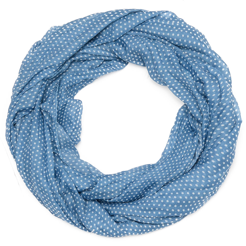 Damen Loopschal 100% Baumwolle - Leichter Rundschal Viele Farben & Muster